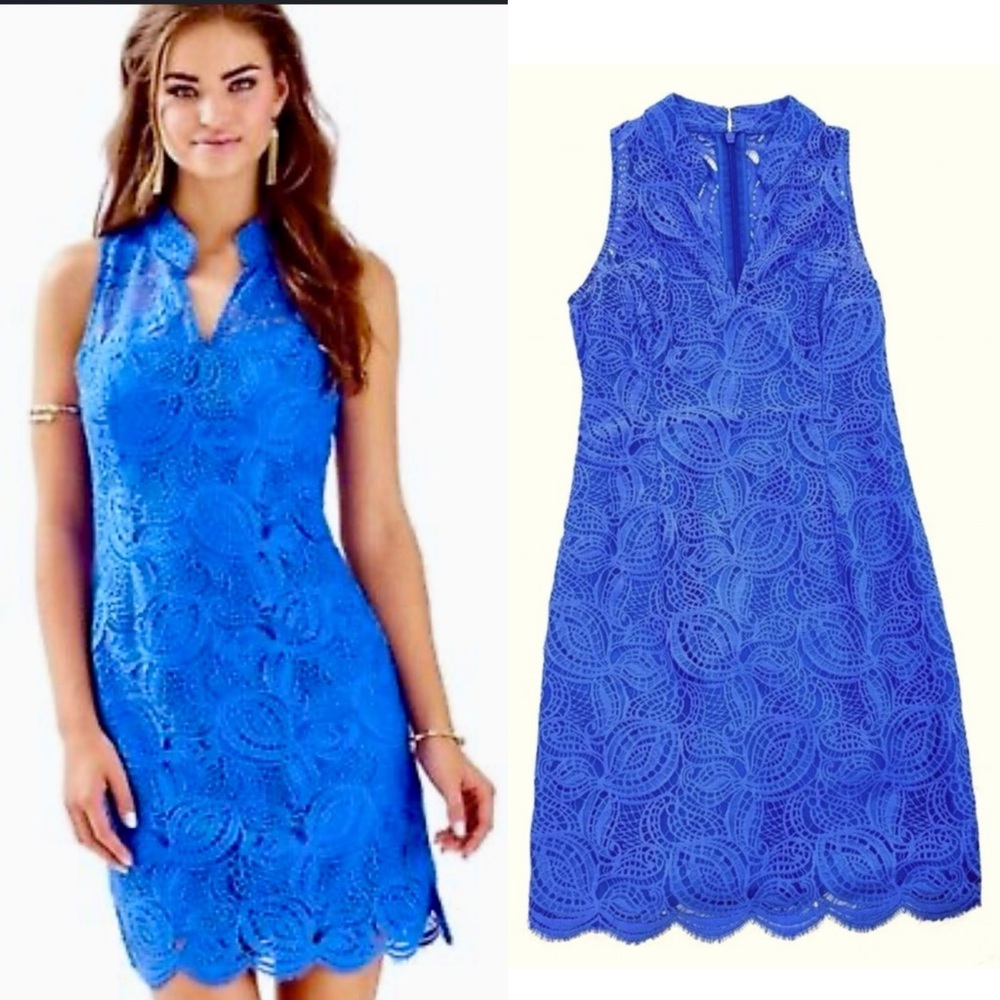 Lilly Pulitzer Blue Lace Dress
